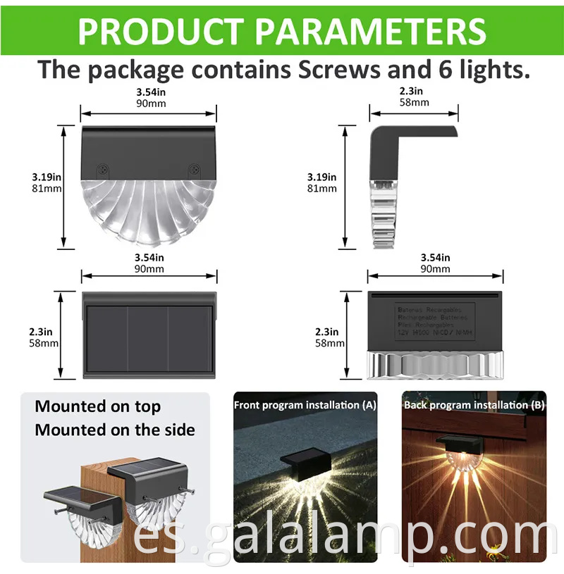 Luces de pared de jardín LED de resistencia a la intemperie duradera para uso al aire libre